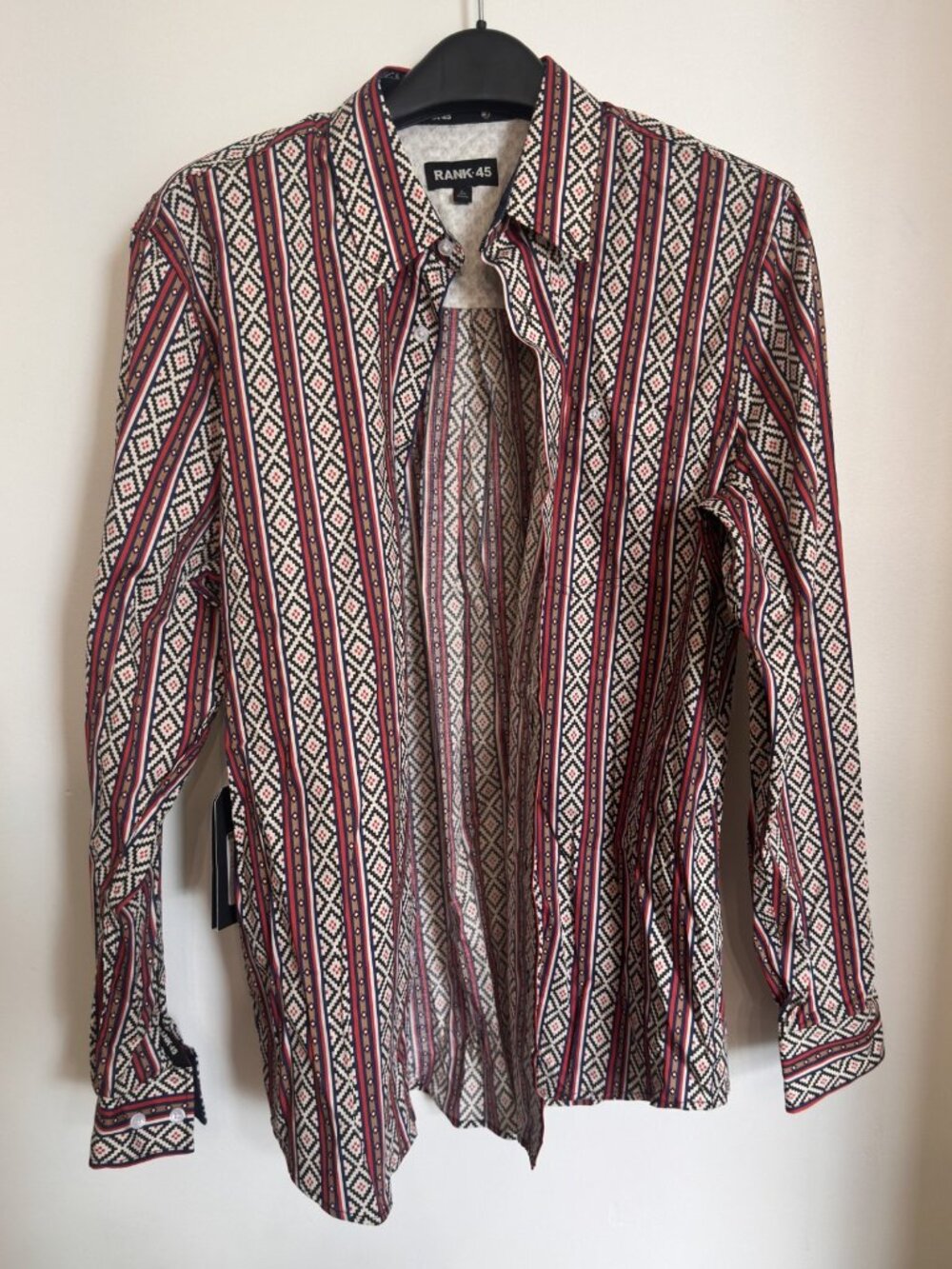 RANK 45 WESTERN SHIRT BRAND NEW WITH TAGS MEN'S LARGE